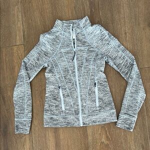Ivivva girls light blue/Gray Zip-Up Jacket. Size 12.